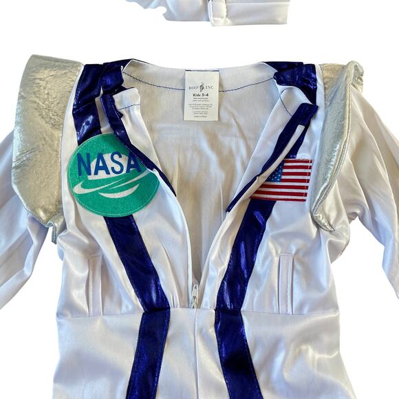 NEW Boo! Inc. Spunky Space Cadet Astronaut Kids Costume White - Size: 3-4 - Picture 7 of 15